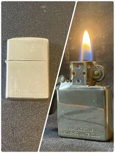 ZIPPO オイルライター PLATING STYLE POLISHED WHITE GOLD 重さ57.1g 管理⑥