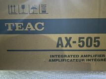 TEAC ステレオプリメインアンプ　AX-505 新品未使用　シルバー_画像1