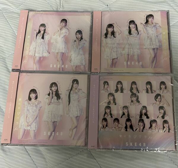 (送料無料)SKE48 愛のホログラム 通常盤A.B.C＋劇場盤、未開封4枚セット③