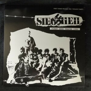 D03 中古LP 中古レコード　SIEG HEIL first demo tracks 1984 _ violent party 国内盤　OVERTHROW-041 ジャパニーズハードコア　750枚限定