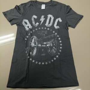 D03 バンドTシャツ　AC/DC europe we salute you ツアーT　グレー