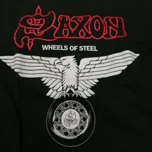 D03 バンドTシャツ　サクソン　SAXON wheels of steel 鷲_画像3