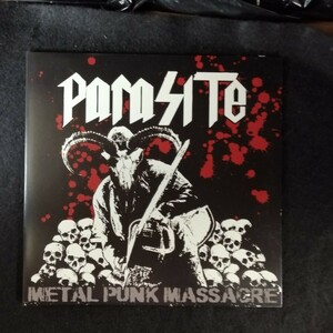 D03 中古LP 中古レコード　PARASITE metal punk massacre UK盤　10inch TADPOLE027 日本のハードコア
