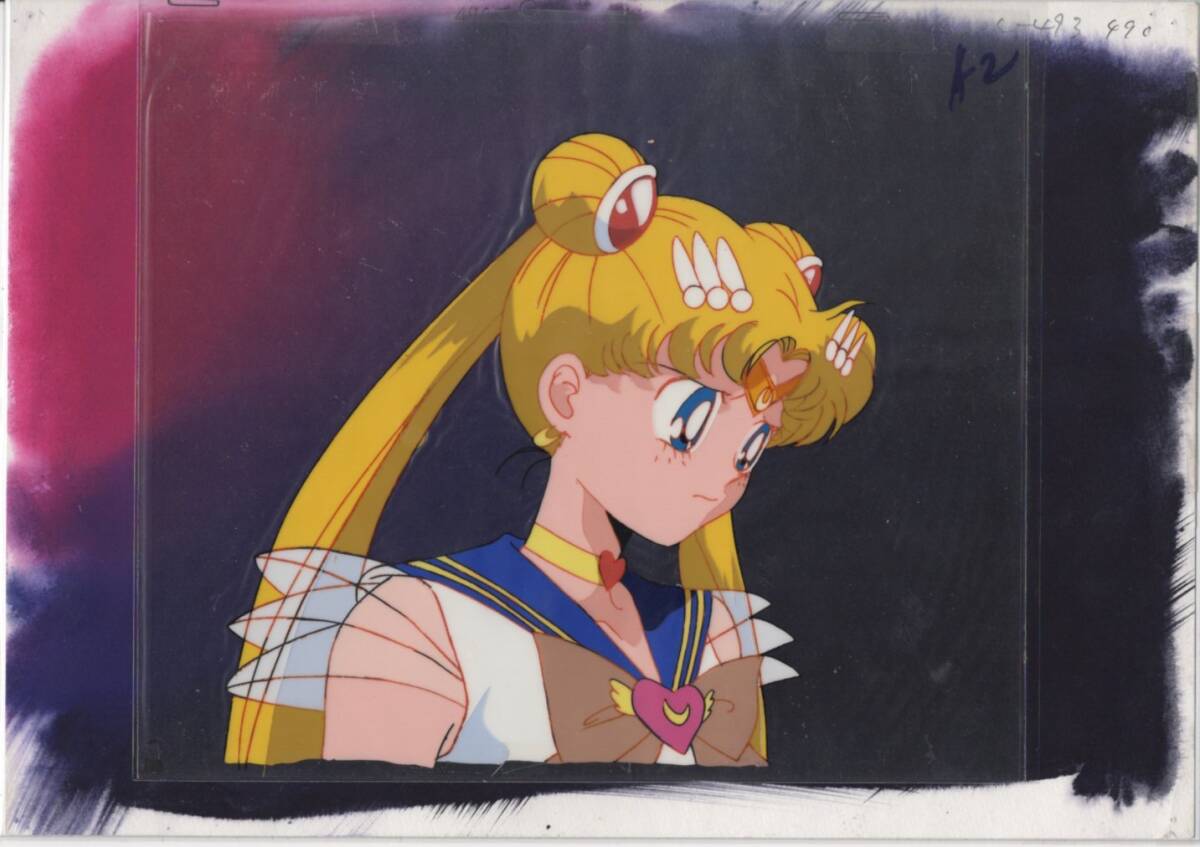 Sailor Moon pintura de fondo dibujada a mano pintura celular 11 # pintura original ilustración de pintura antigua, dibujo celular, línea sa, Marinero de la luna