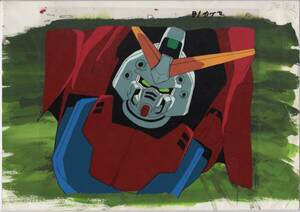 Art hand Auction ガンダム 直筆背景画 セル画 25 ♯ 原画 アンティーク 絵画 イラスト, セル画, か行, ガンダム