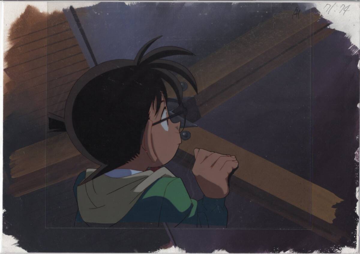 Detective Conan hand-drawn background cel 8♯ original antique painting illustration, Cel animation, Ma row, Detective Conan