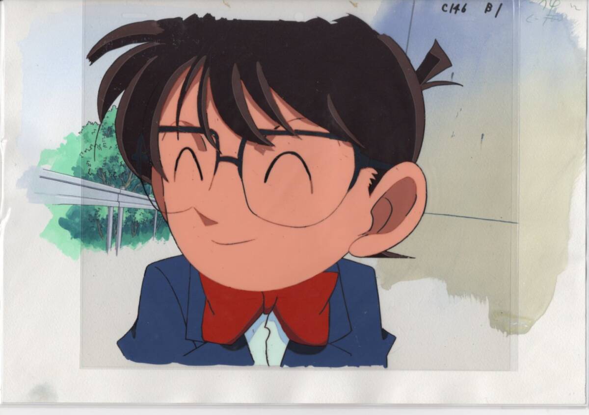 Detective Conan fondo dibujado a mano cel 15 # ilustración de pintura antigua original, animación celular, mi fila, detective Conan