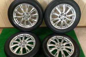 アルミ付タイヤ4本セット　225/55R17　BRIDGESTONE REGNO GRVⅡ　アルミホイール　LEONIS　17×7J+42 5穴　PCD114.3