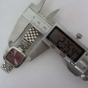 53550◆GUCCI グッチ Gコレクション 125.5 紫文字盤 パープル 腕時計 レディース 稼働品 電池交換済みの画像9