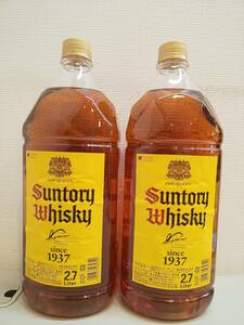 30258●SUNTORY サントリー ウイスキー 角瓶 2本セット 2.7L ペットボトル