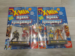 X-Men ダイキャスト・メタル スティール・ミュータント ウルヴァリン セイバートゥース トイビズ 1994年 ビンテージ 新品 未開封