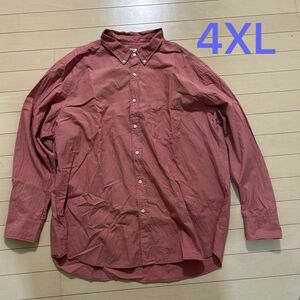 UNIQLO ユニクロ　メンズコットンシャツ　ピンク　　　サイズ　4XL