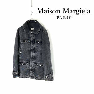 2022AW Maison Martin Margiela メゾン マルジェラ ダメージ加工 ペイント デニム ジャケット size 40 S51AM0475 0319837