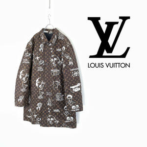 2023AW LOUIS VUITTON ルイヴィトン モノグラム シングルブレステッド リバーシブル コート ジャケット size56 RM232 YH0 HPC70E 0326772