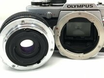 OLYMPUS OM-2N / OM-SYSTEM S ZUIKO AUTO-MACRO 1:3.5 f=50mm 一眼レフカメラ ジャンク 中古【UW030237】_画像3