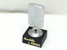 ■Zippo handilite by zippo 卓上ライター オイルライター 1993年製 シルバー 火花あり 中古【UW030096】_画像1