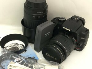 Canon EOS Kiss Digital N / EF 28-90mm 1:4-5.6 III デジタル一眼レフカメラ レンズ 付属品付き 通電確認済み ジャンク 中古【UW030438】