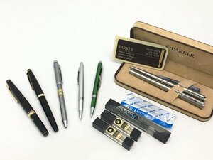 パーカー / PILOT / プラチナ / ZEBRA 他 万年筆 18K ボールペン シャープペンシル まとめ 筆記未確認 現状渡し中古【UC030019】