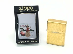 ■Zippo HAWAII 1996年/LIMITED No.0265 SINCE 1932 1991年 オイルライター 2点 まとめ ケース付き 現状渡し/火花あり 中古【UW030448】