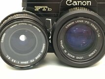 Canon FTb QL / LENS FD 50mm 1:1.4 / FD 28ｍｍ 1:3.5 S.C. 一眼レフカメラ レンズ まとめ ジャンク 中古【UW030482】_画像2