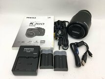 PENTAX K20 D/smc PENTAX-DA 1:4-5.8 55-300mm ED デジタル一眼レフカメラ 付属品付き ジャンク 中古【UW030643】_画像9