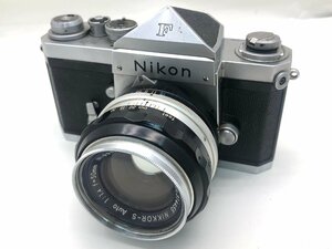 Nikon F / NIKKOR-S Auto 1:1.4 f=50mm 一眼レフカメラ ジャンク 中古【MA030060】