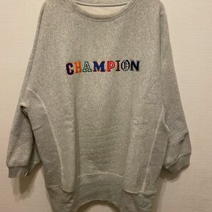 Champion チャンピオン　ビッグシルエット　スウェット　トレーナー　オーバーサイズ　グレー　Mサイズ