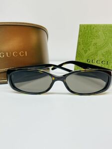 1円 GUCCI サングラス メガネ グッチ GG グリーン系 遮光 メタルフレーム 眼鏡 黒　シルバー