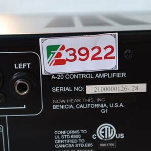 E3922 Y NHT Pro A-20 CONTROL AMPLIFIERの画像9