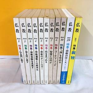 R6-W3/14 仏教　11冊　季刊10冊　別冊1冊　宗教　禅　親鸞　梅原猛　吉本隆明　森敦　石井進　中村元　瀬戸内寂聴