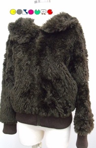(COLOURS) beautiful goods # fake fur # Zip up jumper # Brown #TSUMORI CHISATO