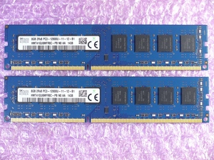 SK.hynix DDR3 メモリ PC3-12800 DDR3-1600Mhz 8GB×2枚 16GB