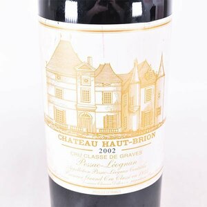 1円～★シャトー オー ブリオン 2002年 赤 ※ 750ml 13.5% グラーブ ★五大シャトー CHATEAU HAUT-BRION C100292