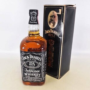 1円～★ジャック ダニエル オールド No.7 ＊箱付 1000ml 45% テネシーウイスキー JACK DANIEL'S OLD B180104