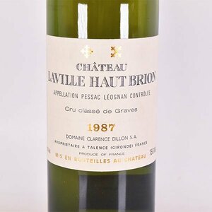 1円～★シャトー ラヴィル オーブリオン 1987年 白 ※ 750ml 13% グラーブ Chateau LAVILLE HAUT BRION C100400