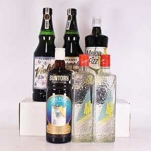 同梱不可★大阪府内発送限定★6本セット★ヘルメス バイオレット/スロー ジン 等 500/720ml リキュール/ジン/ウォッカ HERMES C24S091