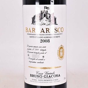 1円～★ブルーノ ジャコーザ バルバレスコ アルベサーニ サント ステファノ 2008年 赤 750ml 14% イタリア BRUNO GIACOSA C240807