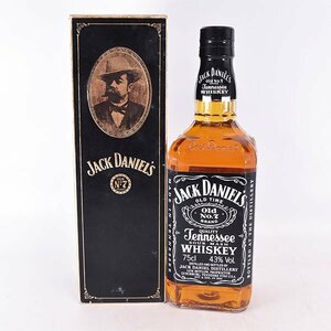 1円～★ジャック ダニエル オールド No.7 ＊箱付 750ml 43% テネシーウイスキー JACK DANIEL'S OLD NO,7 C240112