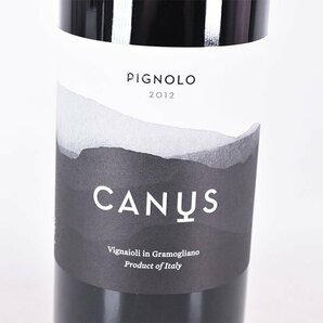 ★カノス ピグノロ 2012年 赤 750ml 14% イタリア Canus Pignolo C310428の画像1