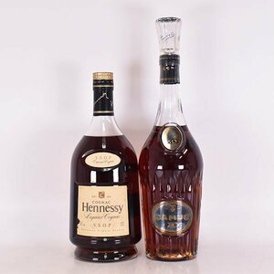 2本セット★ヘネシー VSOP プリヴィレッジ /カミュ XO ロングネック ※ 1000/700ml 40% COGNAC C31S005