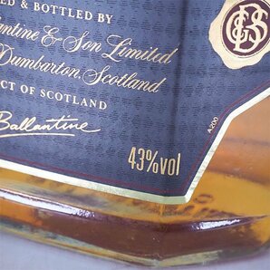 ★バランタイン ゴールドシール 12年 スペシャル リザーブ 角瓶 1000ml 43% スコッチウイスキー Ballantine's C310024の画像8