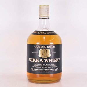 大阪府内発送限定★ニッカ ウイスキー G&G 白瓶 取手付瓶 ★特級 ※ 1520ml 43% ゴールド＆ゴールド NIKKA C310583