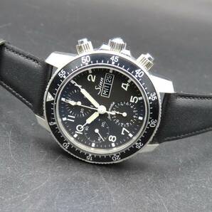 1円～! 稼動品★正規品 Sinn ジン 103 クロノグラフ 自動巻き バルジュー7750 デイデイト 裏スケ ヴィンテージ メンズ腕時計 TTKLG5216の画像3