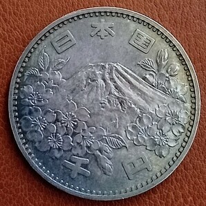 【送料無料】東京オリンピック 1964年 昭和39年 1000円銀貨/千円銀貨 記念硬貨 古銭 アンティーク コレクションの画像2