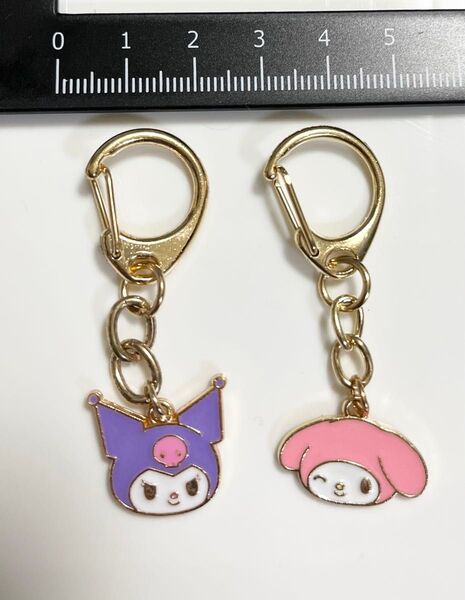 【200円OFFクーポンご利用で300円】サンリオキャラクターズマイメロディ&クロミペアセットキーホルダー