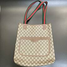 グッチ GUCCI /トートバッグ/GGスプリーム/シェリーライン/ブラウン/ベージュ/ 【中古】 レディース_画像1