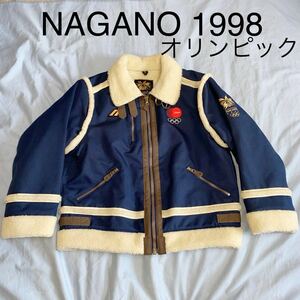 長野オリンピック 1998 ミズノ ボア ジャケット アウター 防寒