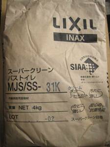 【MJS/SS-31K スーパークリーン バス・トイレ】 LIXIL 抗菌・防カビ・防汚目地材 クリーム色 4kg イナメジ 風呂のタイル リクシル INAX