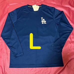 MLB ロサンゼルス ドジャース ブルー ロングTシャツ メンズ L の画像1