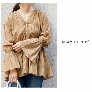 ADAM ET ROPE’ ギャザーチュニック　ブラウス